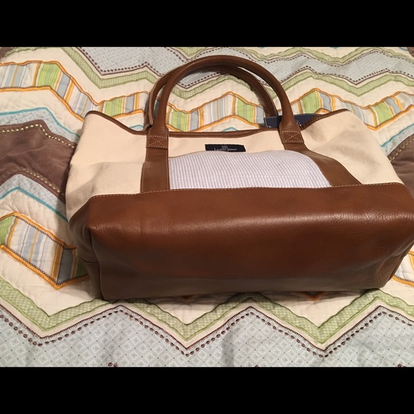 LAUREN JAMES Seersucker weekender Handbag - Picture 3 of 3